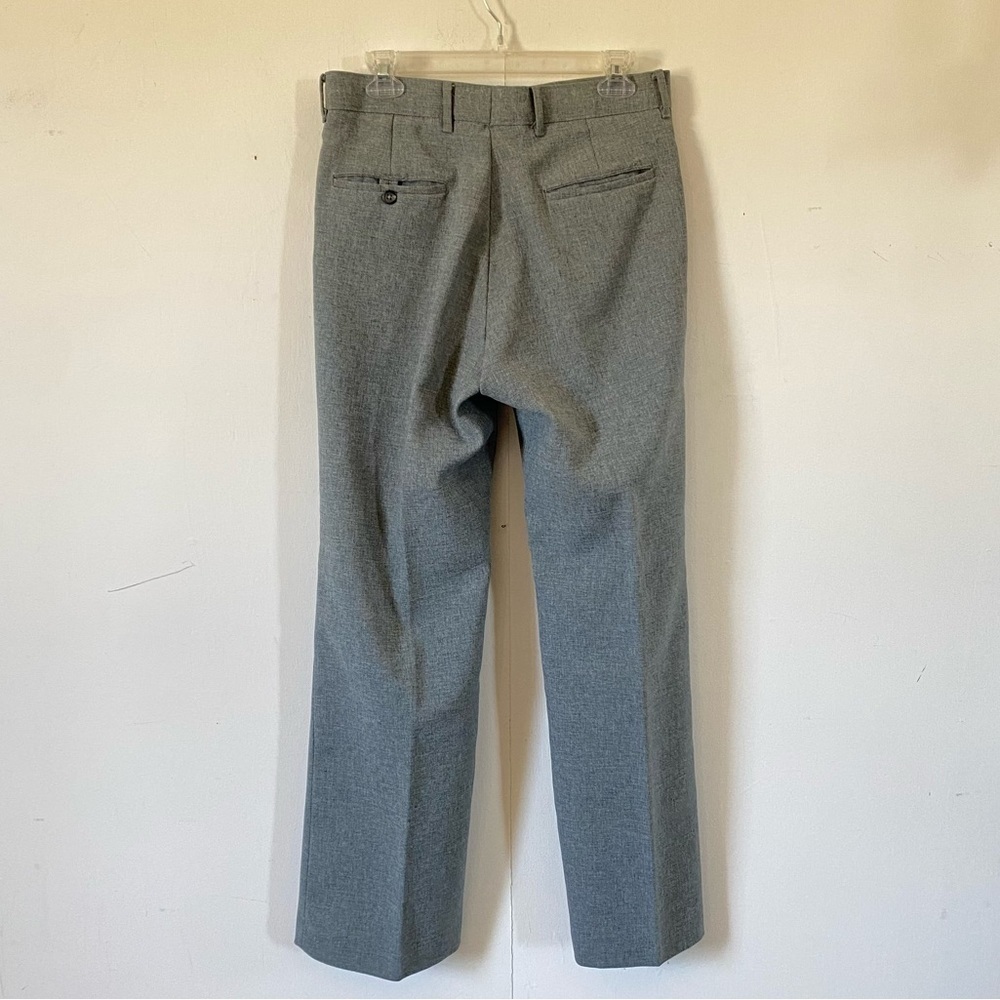 Vintage Pantsuit LEVIS Action Suit Gray Polyester Blazer Slacks Retro Mens 42R - Picture 9 of 10